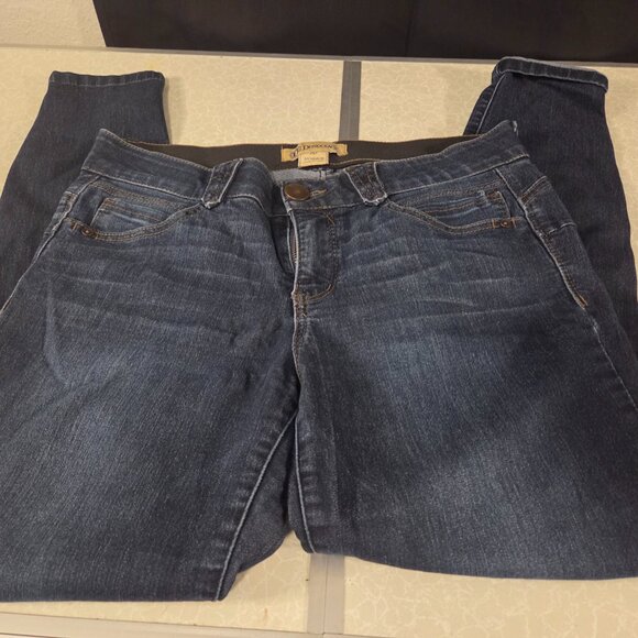 Democracy Ab Solution Vintage Jeans Size 10 Woman’s Dark Wash - Picture 2 of 8